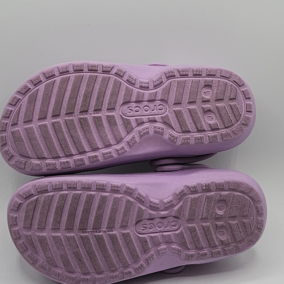Crocs fleece lined clog purple lilac size 1 - Picture 8 of 15